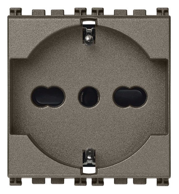 Vimar Arke 19210.M 2P+E 16A Universal Priz Metal