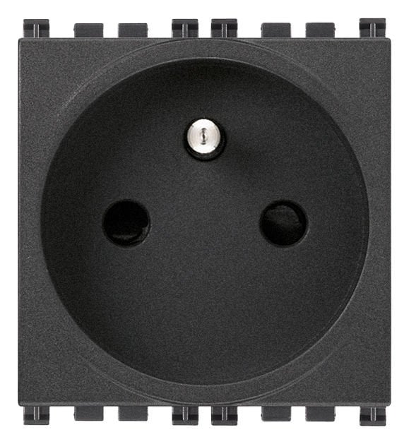 Vimar Arke 19212 2P+E 16A Fransız Std. Sıcury Topraklı Priz Füme