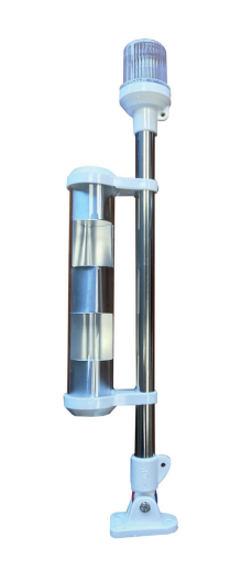 Işıklı Bayrak Direği 50 cm  Radar Reflektörlü 12 V - Led