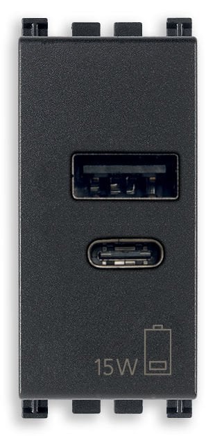 Vimar Arke 19292.AC.15 A+C USB Prizi 15W 5V 1M