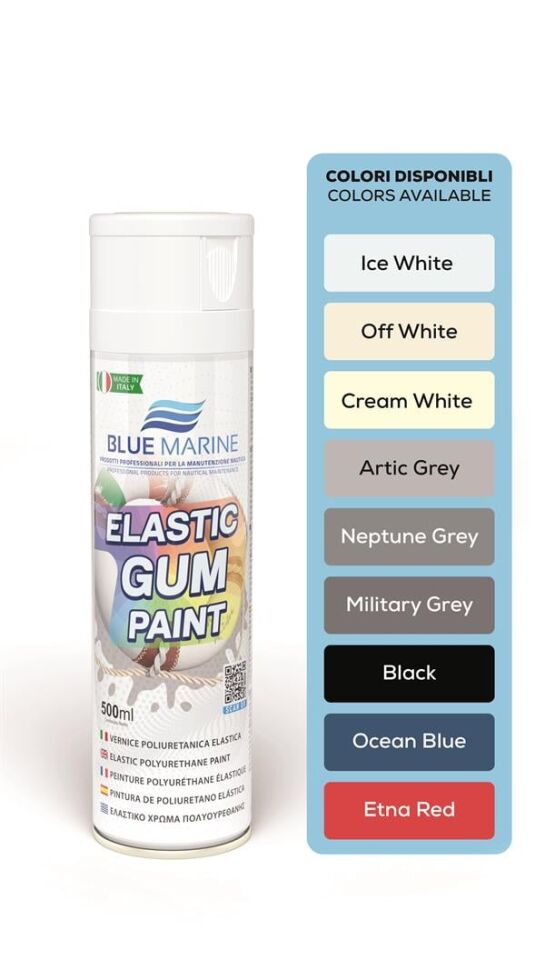 Blue Marine Pu Elastik Şişme Bot Boyası Siyah