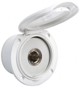 Gömme Su Çıkışı Beyaz Yuvarlak