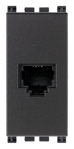 Vimar Arke 19320 RJ11 Telefon Prizi 6/4 Füme