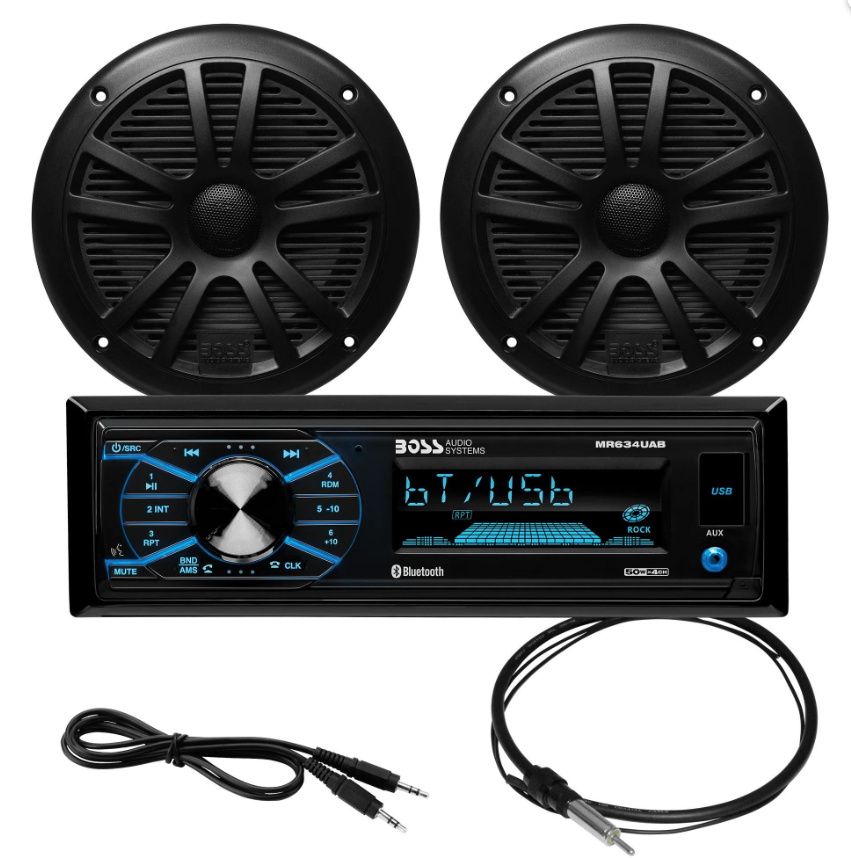 BOSS Audio Systems MCBK634B.6 Marin Teyp ve Hoparlör Seti