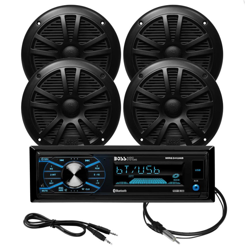 BOSS Audio Systems MCBK634B.64 Marin Teyp ve Hoparlör Seti