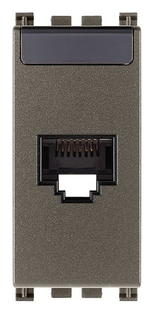 Vimar Arke 19339.13.M RJ45 Cat6 Netsafe UTP Prizi Metal