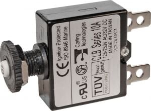 Basmalı Tip AC/DC Otomatik Sigorta 35x58x15mm 10 Amp