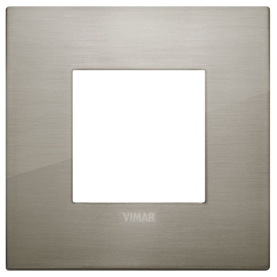 Vimar Arke 19642.08 2M Classic Çerçeve Metalik Fırçalanmış Inox