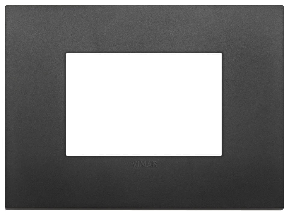 Vimar Arke 19653.71 3M Klasik Çerçeve Teknopolimer Siyah