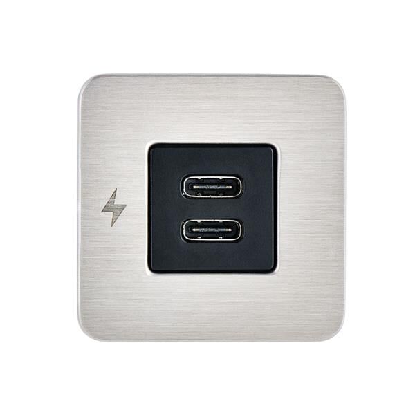 TILE-USB-C/USB-C ŞARJ SOKETİ, SİYAH ÇERÇEVE