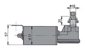 Vetus RWS Tip Silecek Motoru Kısa Şaft 12 V