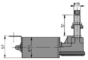 Vetus RWS Tip Silecek Motoru 24 V Uzun Şaft