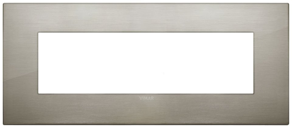 Vimar Arke 19657.08 7M Klasik Çerçeve Fırçalanmış İnox