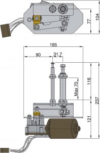 Vetus Ağır Hizmet Tipi Silecek Sistemi 12 V