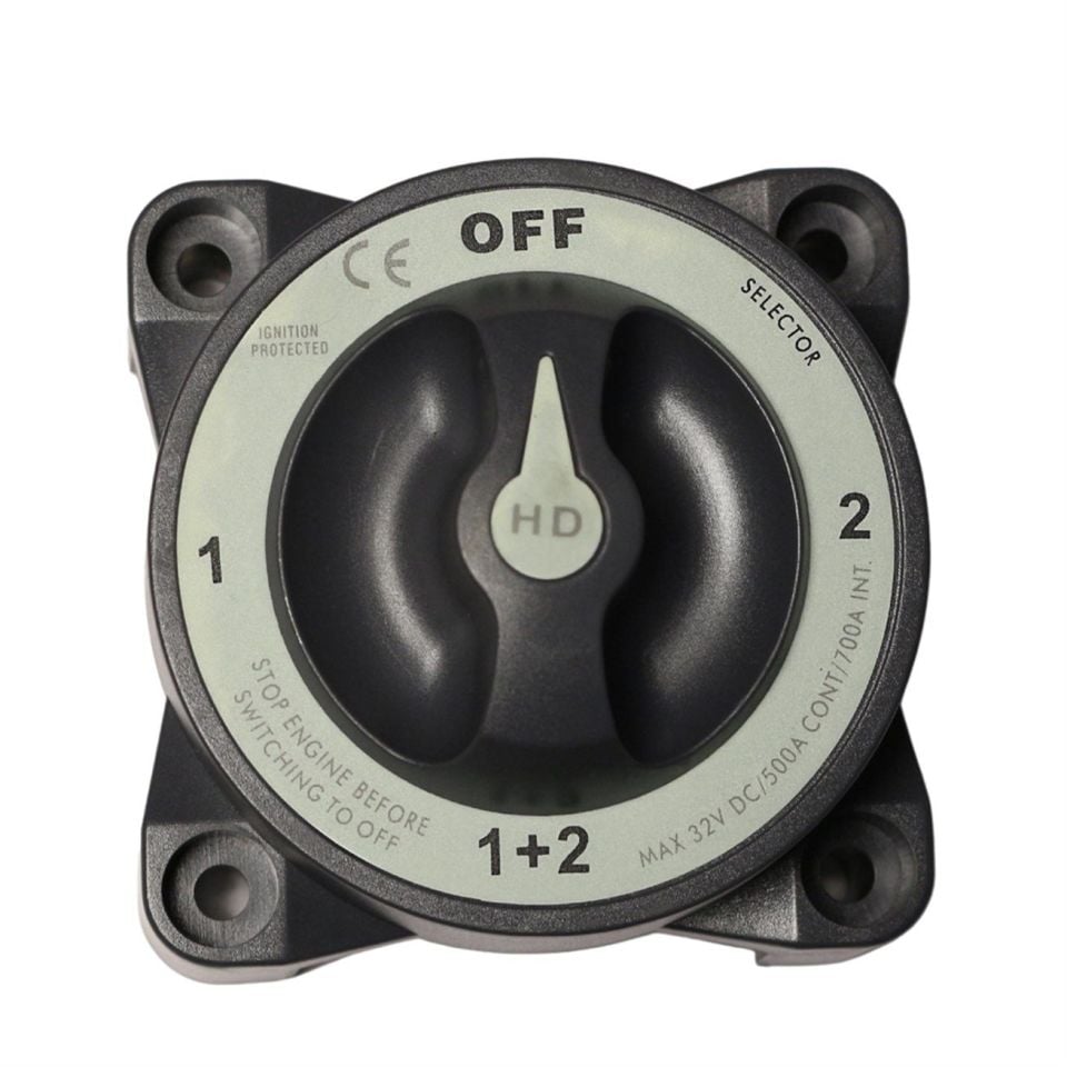 Akü Şalteri Ağır Hizmet 1-2-1+2-OFF