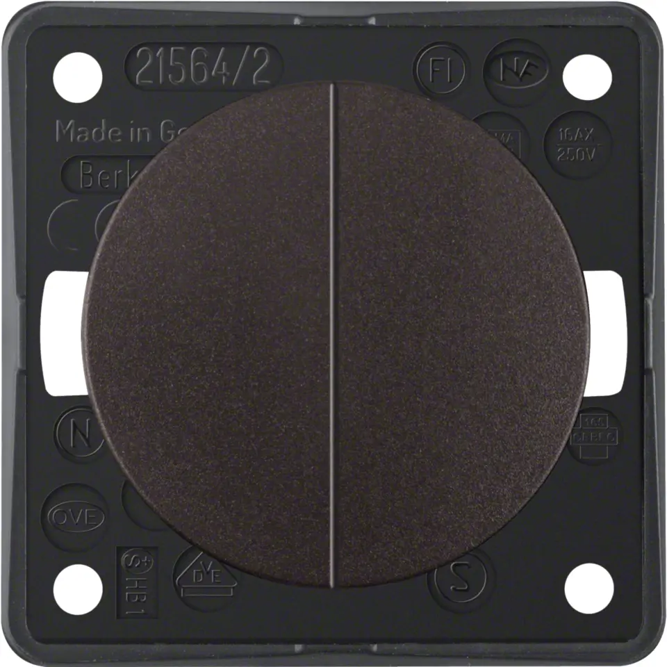 Berker İntegro Komütatör İkili Kahverengi Anahtar