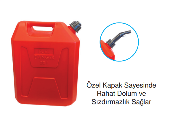Benzin ve Mazot Bidonu 5 Lt