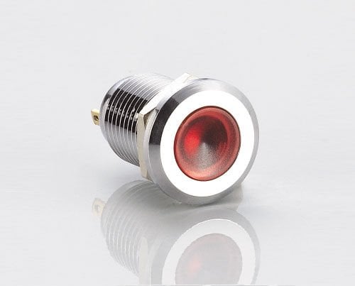 Tron 12mm Led Metal Sinyal Lambası Beyaz IP67 6-24 V-DC J12-170P-WD