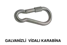 Galvanizli Vidalı Karabina 06 mm