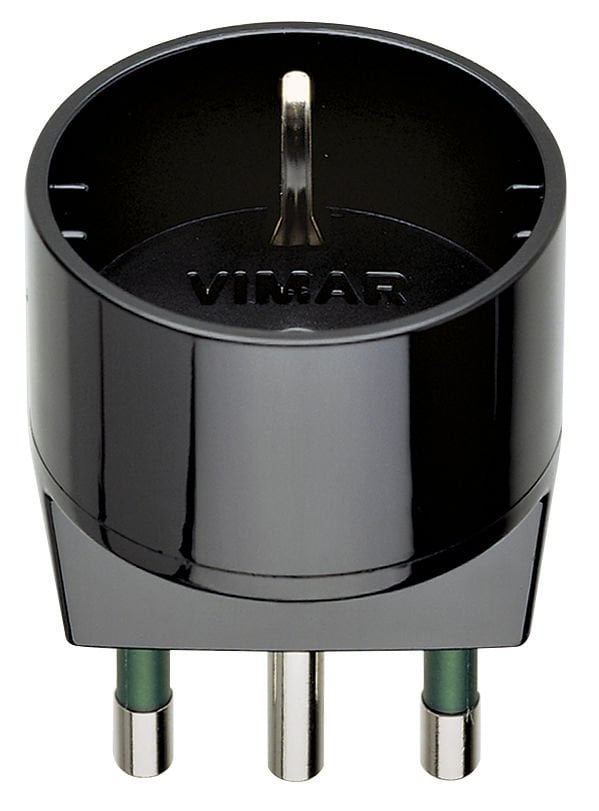 Vimar S17 Adaptör P30 Priz Siyah 00303