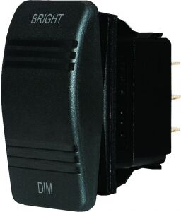 Dimmer Kontrol Düğmesi On/Off/On Yaylı