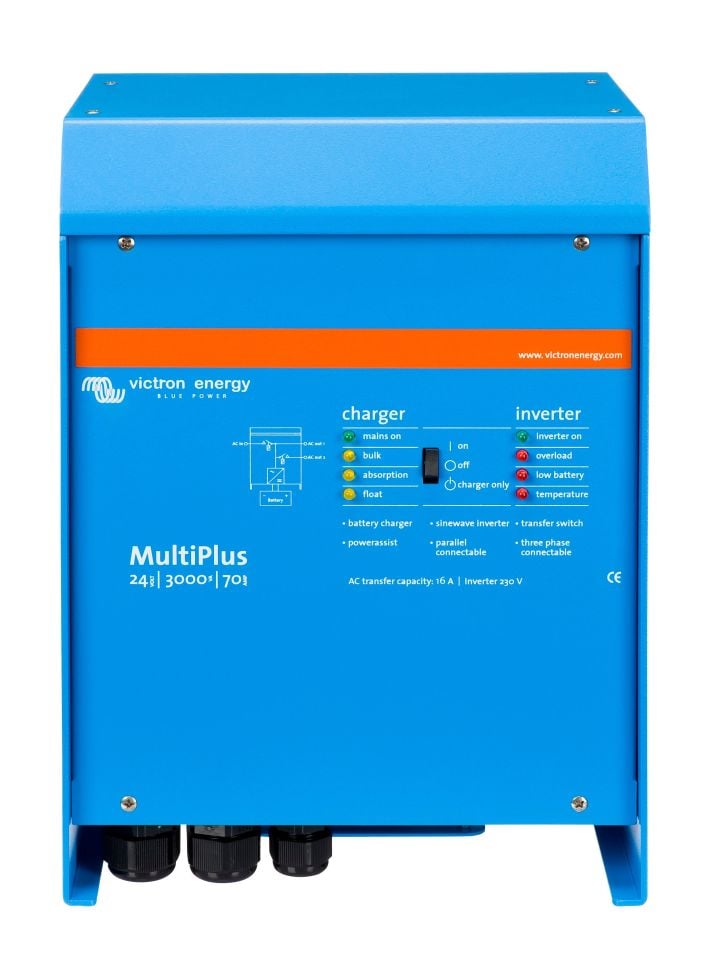 Victron Energy MultiPlus 24V/3000VA/70A-16A İnverter/Charger Akü Şarj Cihazı PMP242300001