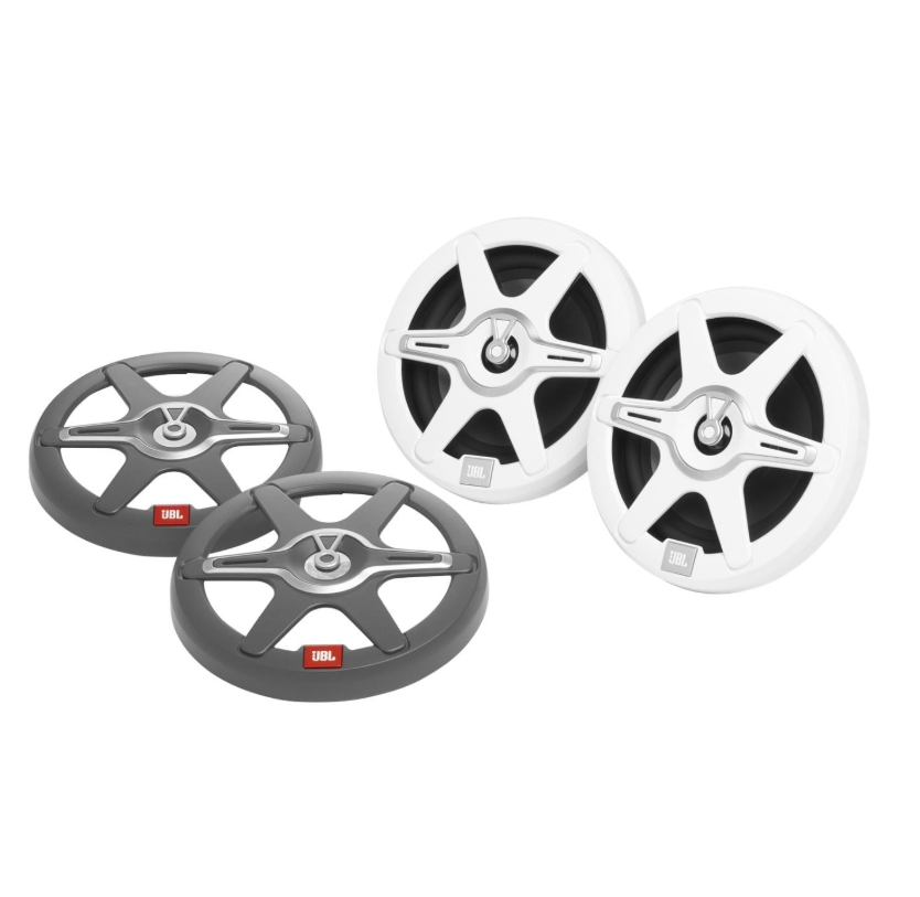 JBL Marin Club Serisi Hoparlör - 20cm 450 Watt RGB - Beyaz & Gri