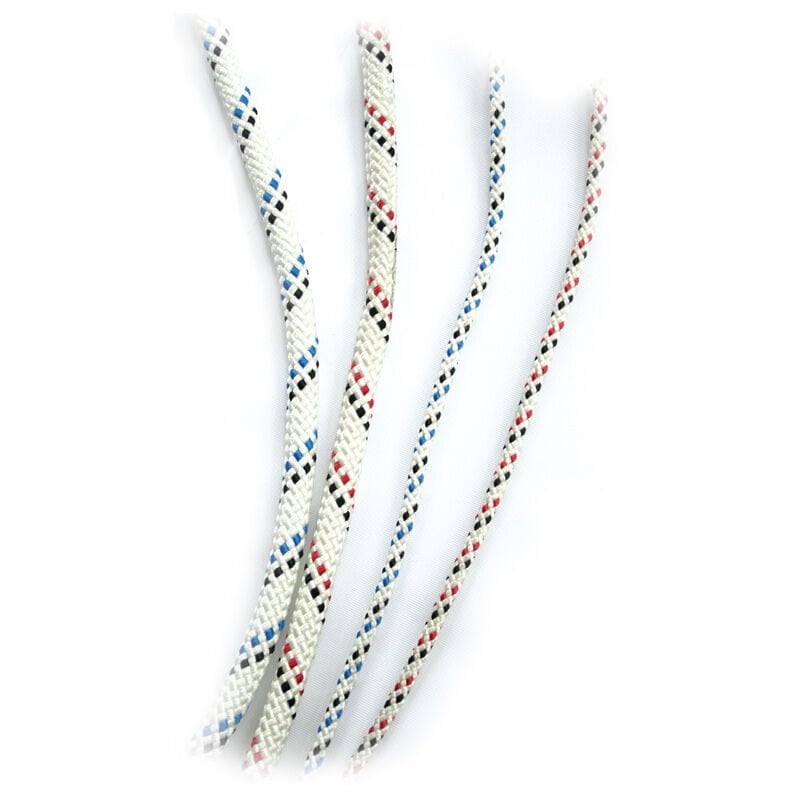 CABO SEYİR HALATLARI, ''Halyard'', Çap. 6mm, Beyaz üstü Kırmızı Örgü