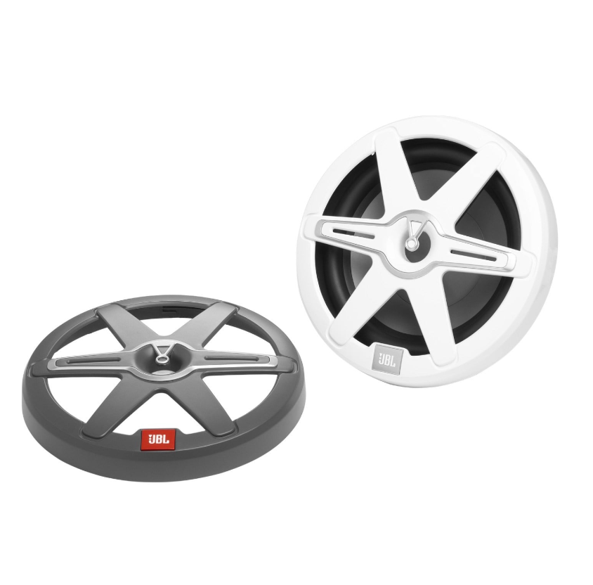 JBL Marin Club Serisi Subwoofer - 25cm 900 Watt RGB - Beyaz & Gri