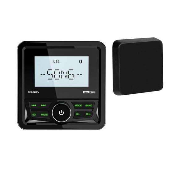 BARKA Kare USB Girişli Bluetoothlu Marine Teyp