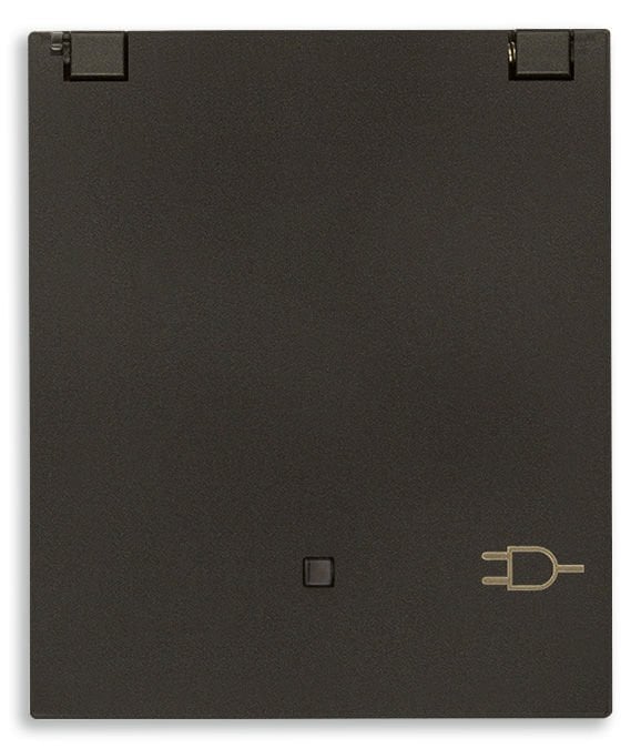 Vimar Linea 30208.GC 2P+E 16A German Sıcury Outlet+Cover Blac
