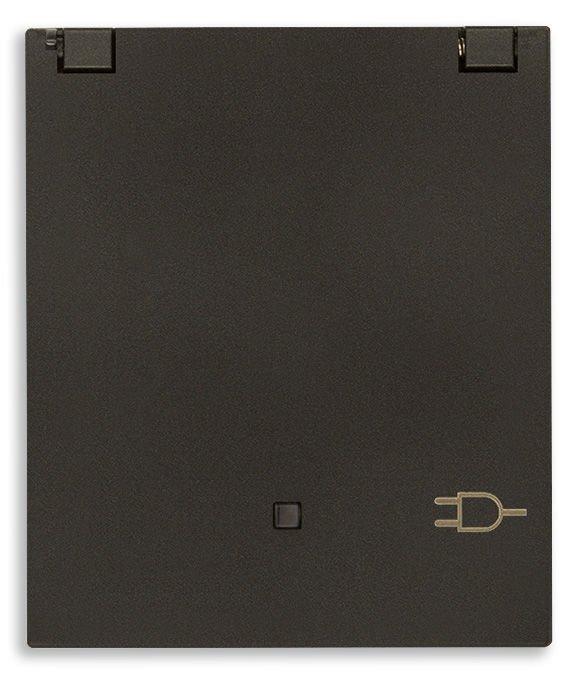 Vimar Linea 30208.CG 2P+E 16A German Sıcury Outlet+Cover Blac