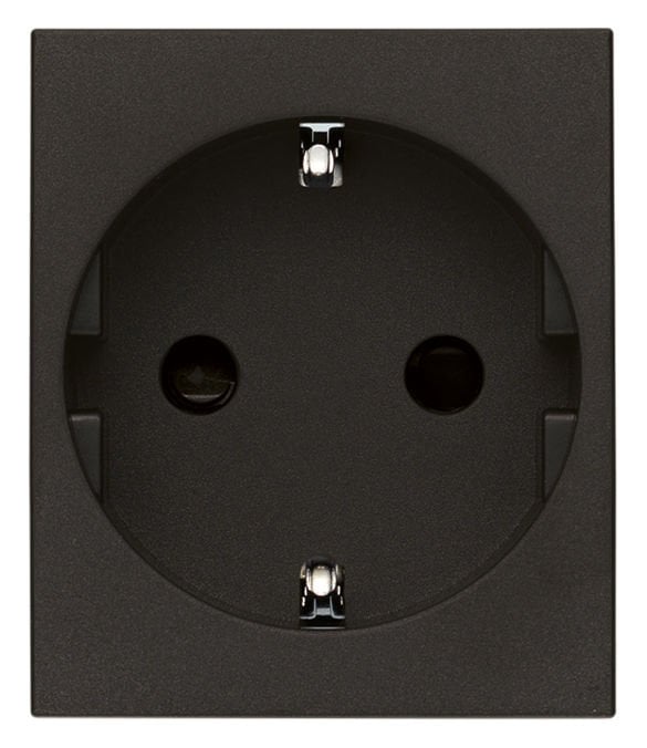Vimar Linea 30208.G 2P+E 16A DE Sıcury Outlet Siyah