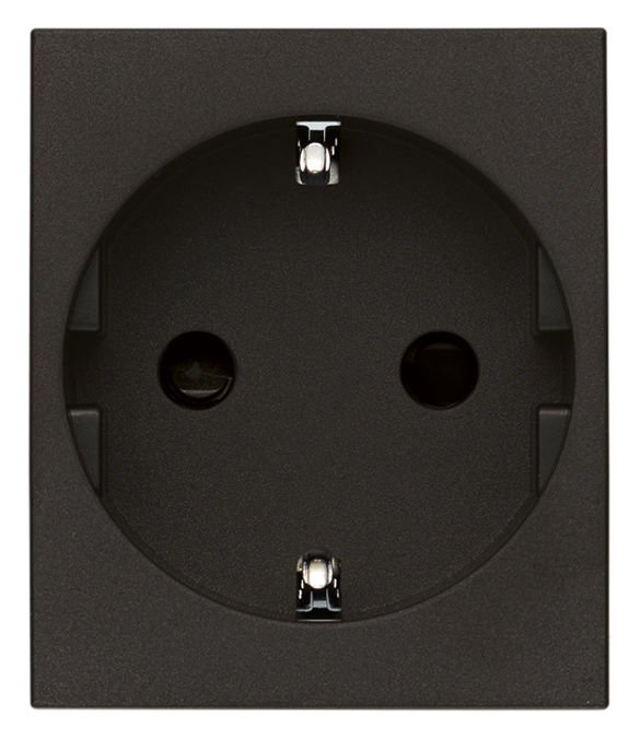 Vimar Linea 30208.G 2P+E 16A DE Sıcury Outlet Siyah