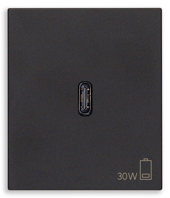 Vimar Linea 30298.G USB-C Supply Unit 30W PD Siyah