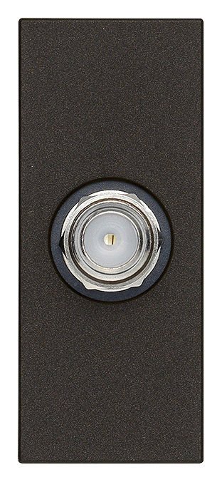 Vimar Linea 30318.G F Konnektörlü TV  Prizi Siyah