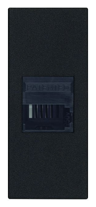 Vimar Linea 30324.G Israeli Phone Jack Siyah