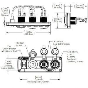 Hella Marine Mikro Anahtar Seti Tip 1 On-Off, 1 Bas-Bırak Tip