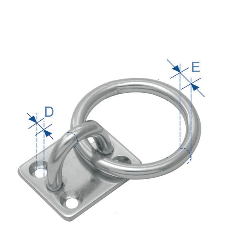 SPARE PAD W/EYE RING STAINLESS STELL DIAM 6