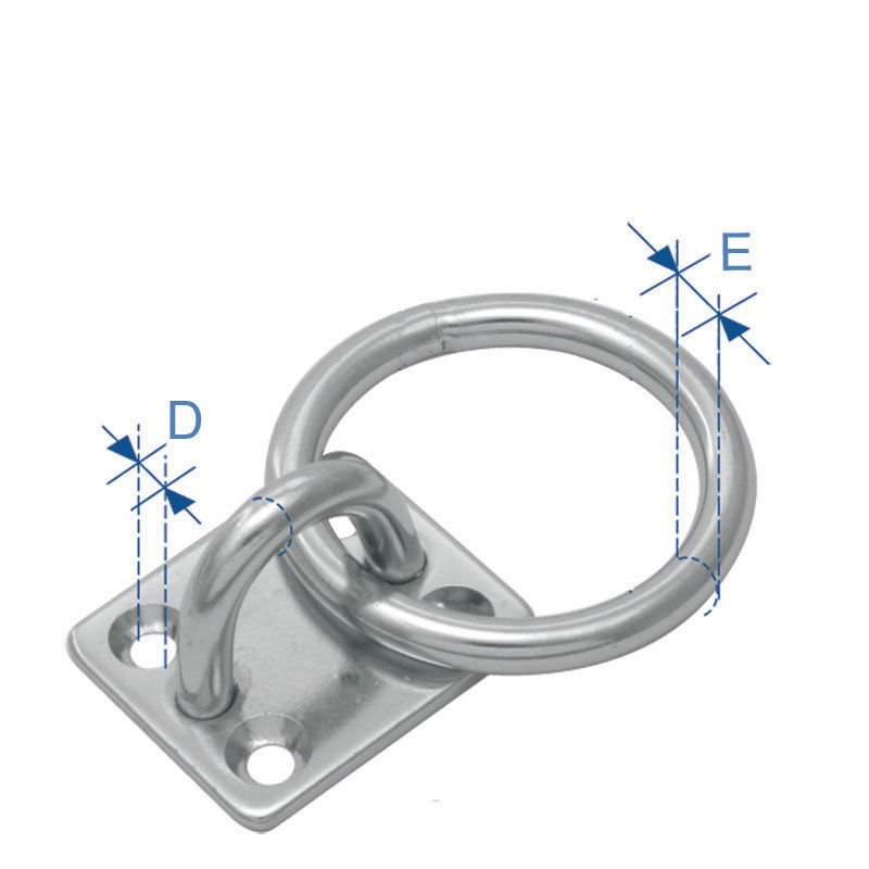 SPARE PAD W/EYE RING STAINLESS STELL DIAM 6