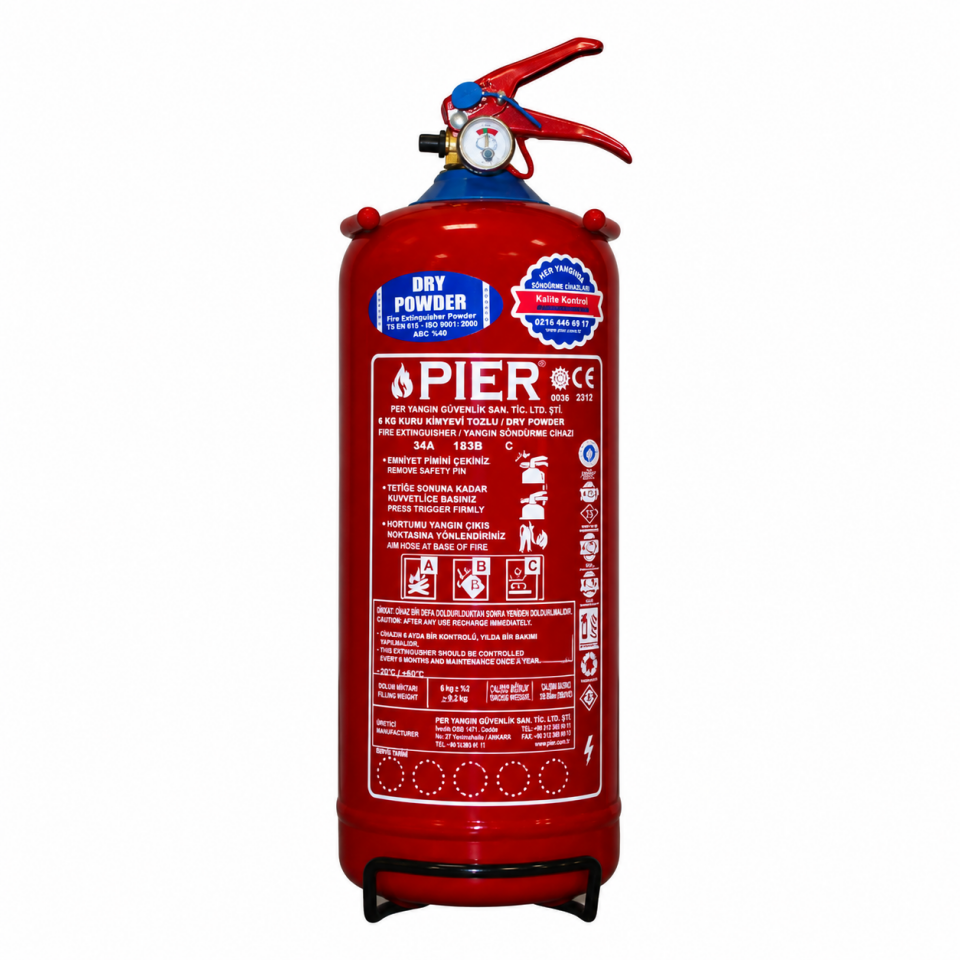 Yangın Tüpü 2 Kg Kuru Tozlu