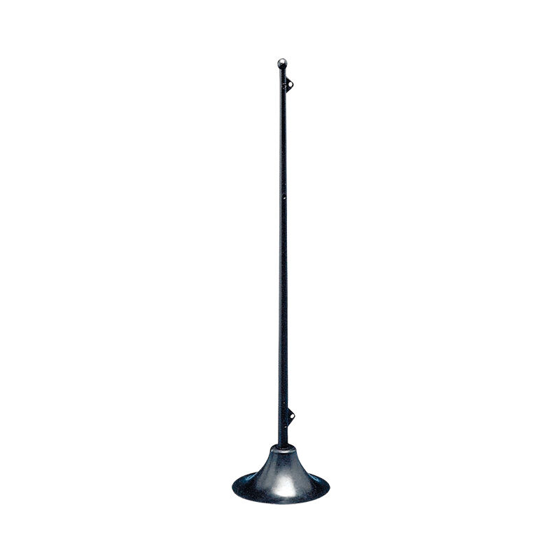 Flag Staff, Tilted, Screw-Type, L.300mm, Black