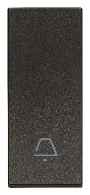 Vimar Linea 31000.CG Yaylı Buton 1M Zil Sembollü Siyah
