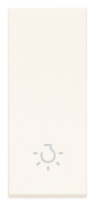 Vimar Linea 31000.LB Yaylı Buton 1M Ampul Sembollü Beyaz