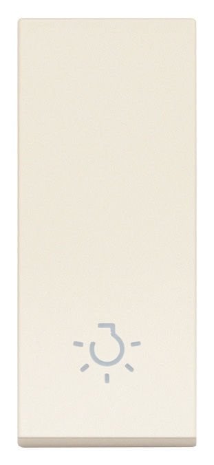 Vimar Linea 31000.LC Yaylı Buton 1M Ampül Sembollü Siyah