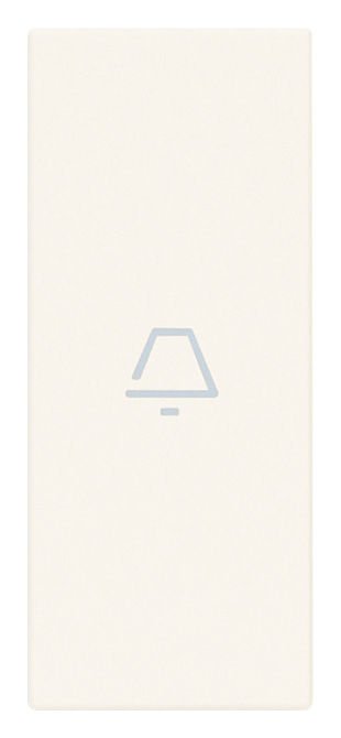 Vimar Linea 31000A.CB Eksenel Yaylı Buton 1M Zil Sembollü Beyaz