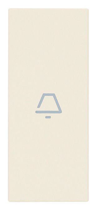 Vimar Linea 31000A.CC Eksenel Yaylı Buton 1M Zil Sembollü Kanvas