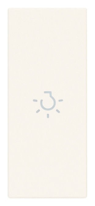 Vimar Linea 31000A.LB Eksenel Yaylı Buton 1M Ampul Sembollü Beyaz