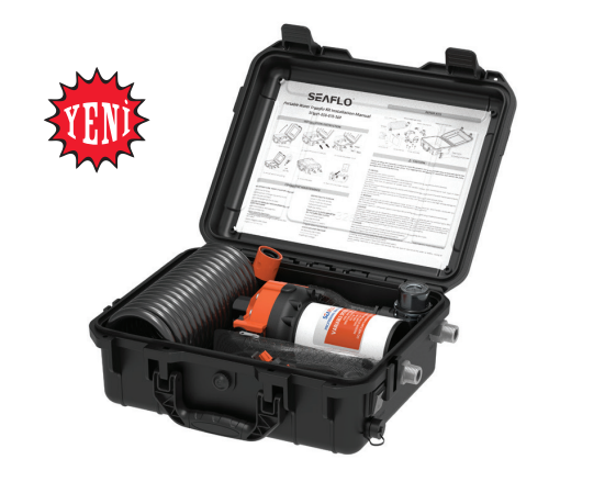 Seaflo Çantalı Yıkama Seti 12 V 18,9 lt. / dk
