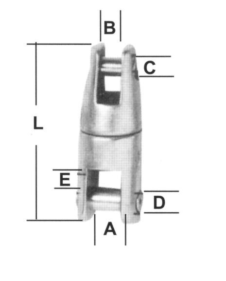 ANCHOR CHAIN CONNECTION INOX FOR CHAIN 6 & 8MM